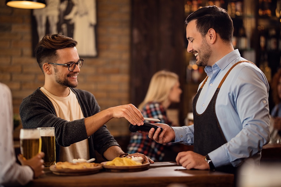 paiement carte bleu dans salon de the ou coffee shop